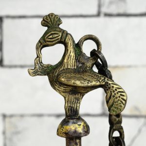 Antikcart Vintage Temple Bell with Peacock made of Brass PEACOCK CLOSE VIEW