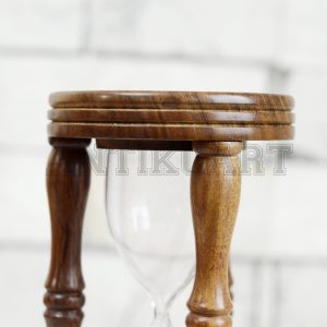 Antikcart 5 Minutes Wooden Sand Hour Glass Desk Decor