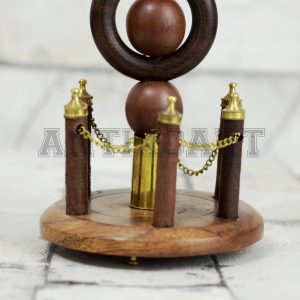 Antikcart Fort Statue Model Wooden Candle Stand base