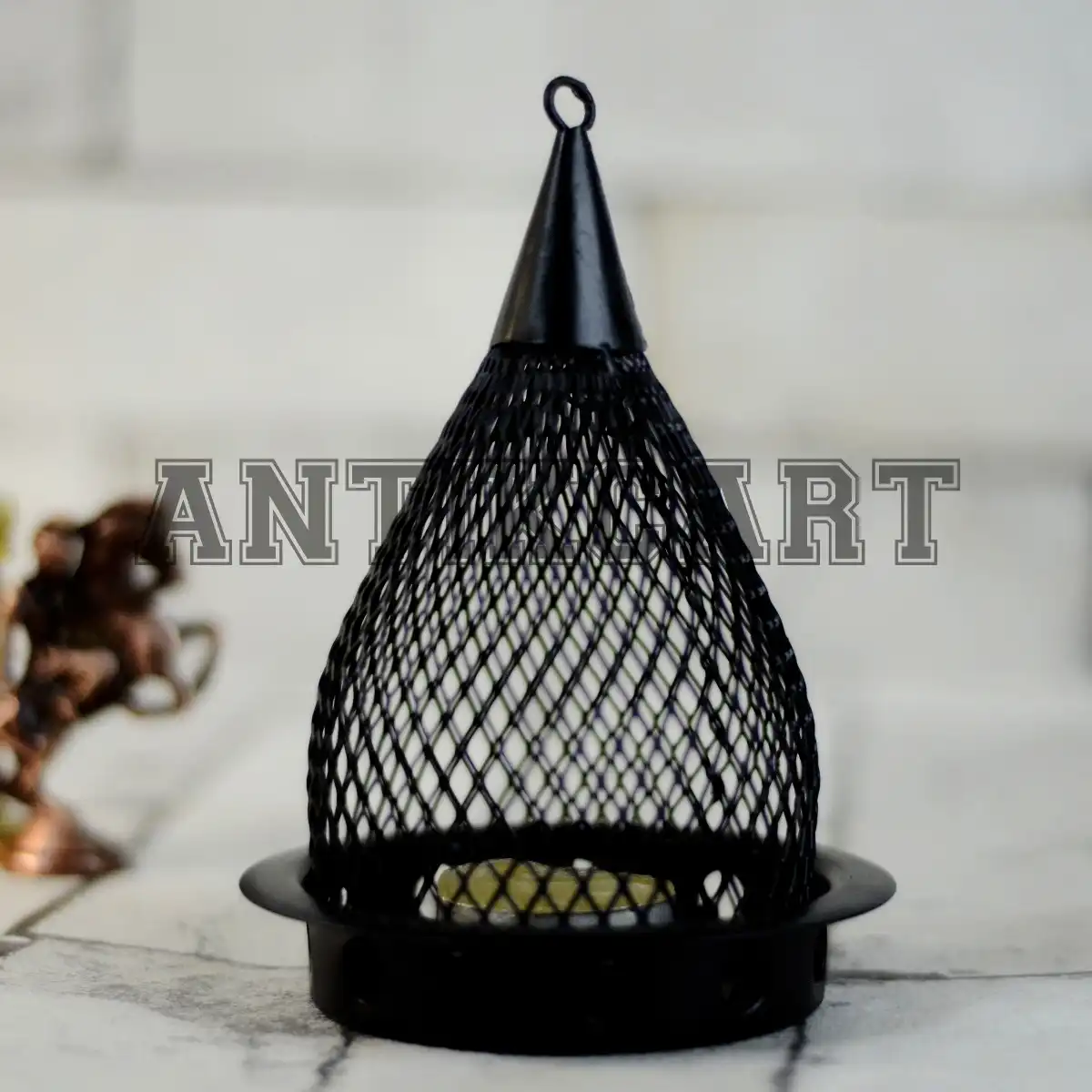Antikcart Handcrafted Metal Hanging Tea Light Candle Holder main pic