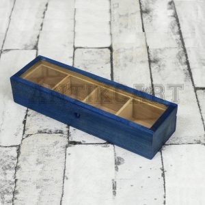 Antikcart Handmade Wooden Spice Box - 4 Containers