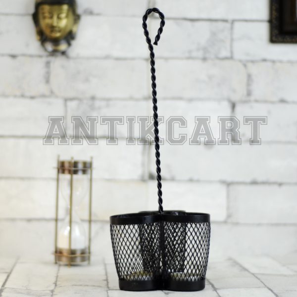 Antikcart Metal Handcrafter 3 Container Hanging Candle Holder