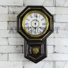 Antikcart Original Antique Winding Ansonia USA Wall Clock