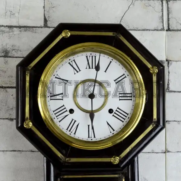 Antikcart Original Antique Winding Ansonia USA Wall Clock DIAL