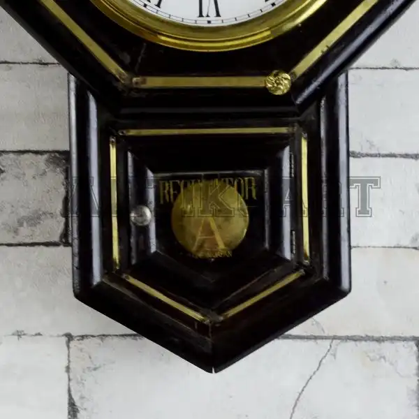 Antikcart Original Antique Winding Ansonia USA Wall Clock PENDULUM
