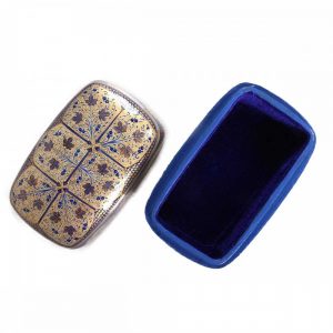 Antikcart Azure Chinar Paper Mache Storage Box