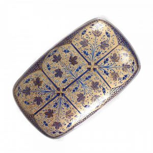 Antikcart Azure Chinar Paper Mache Storage Box