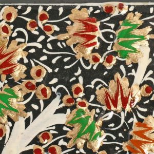 Antikcart Beautiful Floral Artwork Handmade Paper Mache Box side view