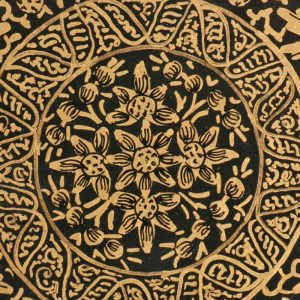 Antikcart Black And Gold Artwork Paper Mache Gift Box views