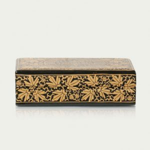Antikcart Black And Gold Artwork Paper Mache Gift Box views