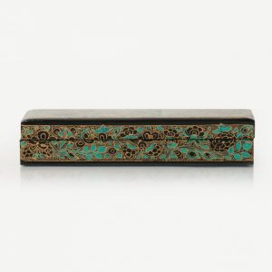 Antikcart Firozi Floral Artwork Paper Mache Pencil Box view