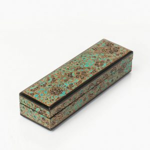 Antikcart Firozi Floral Artwork Paper Mache Pencil Box view