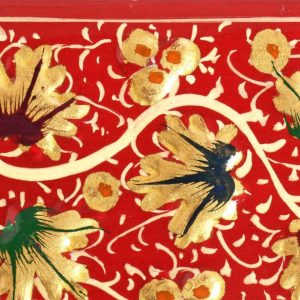 Antikcart Handmade Chinar Artwork Vine Paper Mache Pencil Box