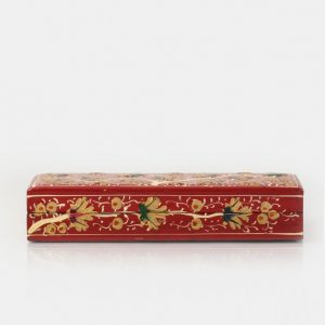 Antikcart Handmade Chinar Artwork Vine Paper Mache Pencil Box