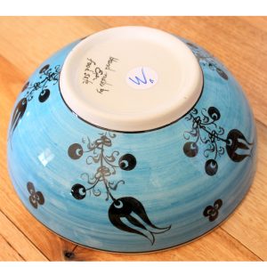 Antikcart Handmade Blue 'Mediterranean' Ceramic Bowl - 20cm
