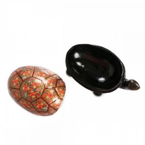 Antikcart Handmade Turtle Shaped Paper Mache Storage Box