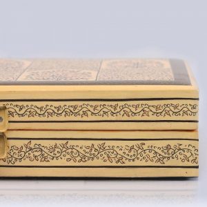 Antikcart Mughali Floral Artwork Paper Mache Storage Box