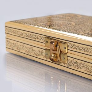 Antikcart Mughali Floral Artwork Paper Mache Storage Box