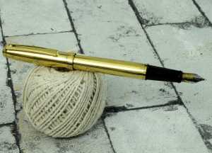 fountain pen sheaffer 22K fluted