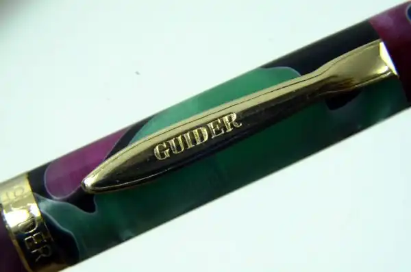 Fountain pen guider Green Marbled Acyrlic eyedropper Pen - Image 4