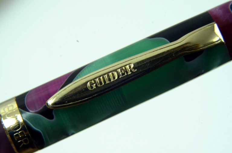 Fountain pen guider Green Marbled Acyrlic eyedropper Pen