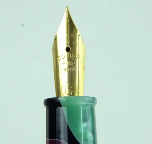 Fountain pen guider Green Marbled Acyrlic eyedropper Pen - Image 3