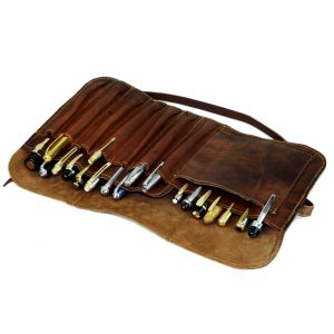 leather fountain pen case