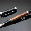 Calligraphy Art Fountain pen Rosewood and metal body - Image 3
