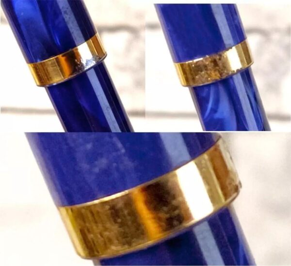Vintage Sheaffer No Nonsense marbled blue golden F Nib fountain pen - Used clean - Image 12