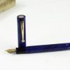 Vintage Sheaffer No Nonsense marbled blue golden F Nib fountain pen - Used clean - Image 3