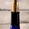 Vintage Sheaffer No Nonsense marbled blue golden F Nib fountain pen - Used clean - Image 6
