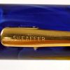 Vintage Sheaffer No Nonsense marbled blue golden F Nib fountain pen - Used clean - Image 10