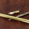 Caran d'Ache ecridor chevron  ballpoint pen -  Gold rolled - Image 6
