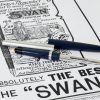 Vintage swan president fountain pen - blue barrel Golden M nib - Image 4