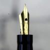 Vintage swan lever filler fountain pen - 14K gold nib and gold rolled cap - Image 4