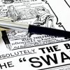 Vintage swan president fountain pen - blue barrel Golden M nib - Image 2