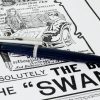 Vintage swan president fountain pen - blue barrel Golden M nib - Image 13
