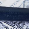 Vintage swan president fountain pen - blue barrel Golden M nib - Image 11