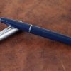 Vintage swan jotter fountain pen - blue barrel Golden M nib - Image 3