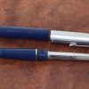 Vintage swan jotter fountain pen - blue barrel Golden M nib - Image 5