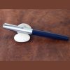 Vintage swan jotter fountain pen - blue barrel Golden M nib - Image 6