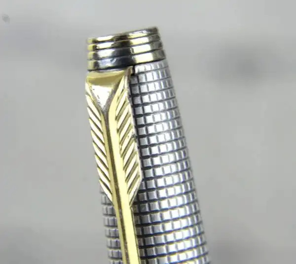 Vintage parker 75 sterling silver 925 fountain pen 14Karat Gold nib - Image 8