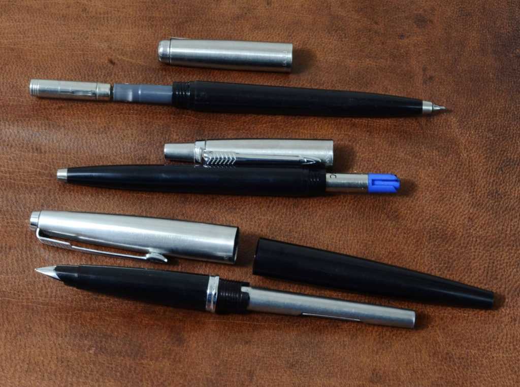 Parker Pen pencil set collection of 45 fountain pen ballpoint and pencil