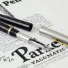 Vintage parker 45  fountain pen black barrel F nib - Image 3