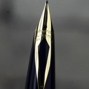 sheaffer-lifetime-2000-piston-filling-fountain-pen14Kt-gold-inlaid-nib-gold-trim