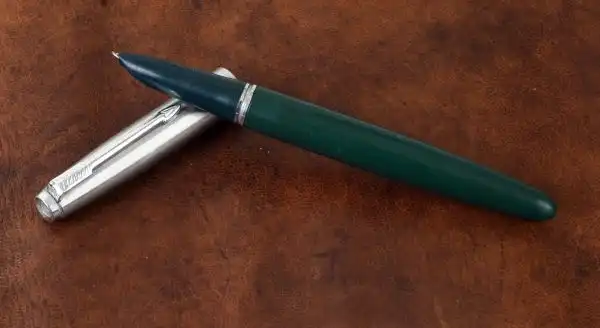 Vintage parker 21 fountain pen - teal - Image 2