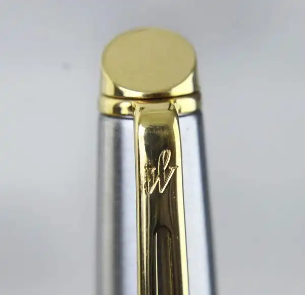 Waterman hemisphere SS gold trim fountain pen - NOS - Image 6