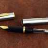 Waterman hemisphere SS gold trim fountain pen - NOS - Image 2