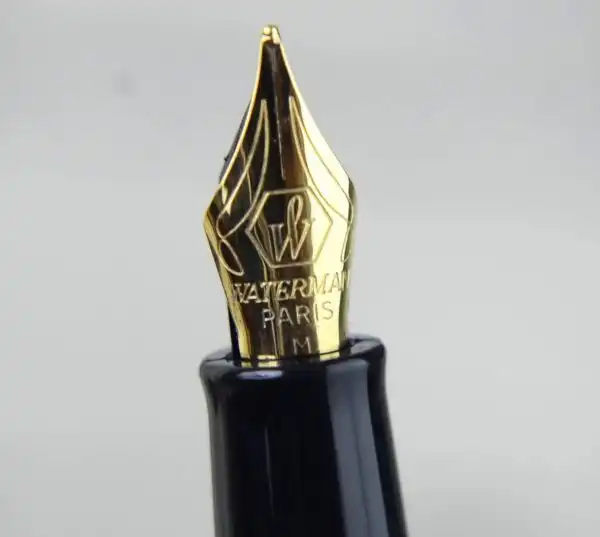Waterman hemisphere SS gold trim fountain pen - NOS - Image 4