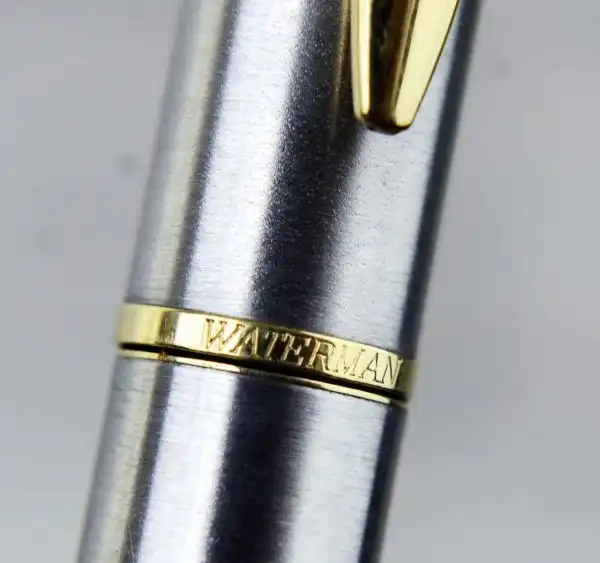Waterman hemisphere SS gold trim fountain pen - NOS - Image 5